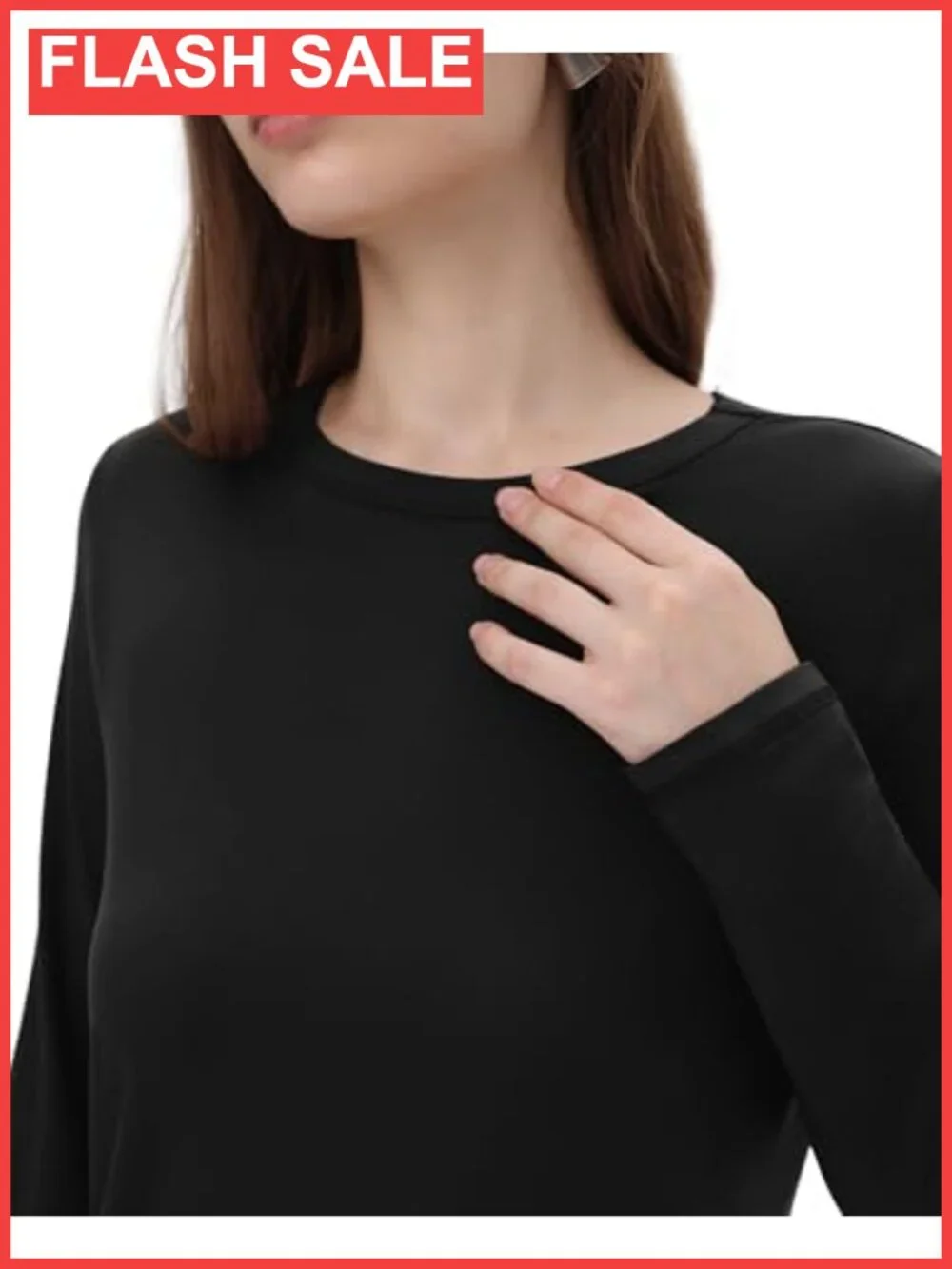 Long Sleeve T-Shirt Relaxed Fit Crew Neck Casual Fall Top